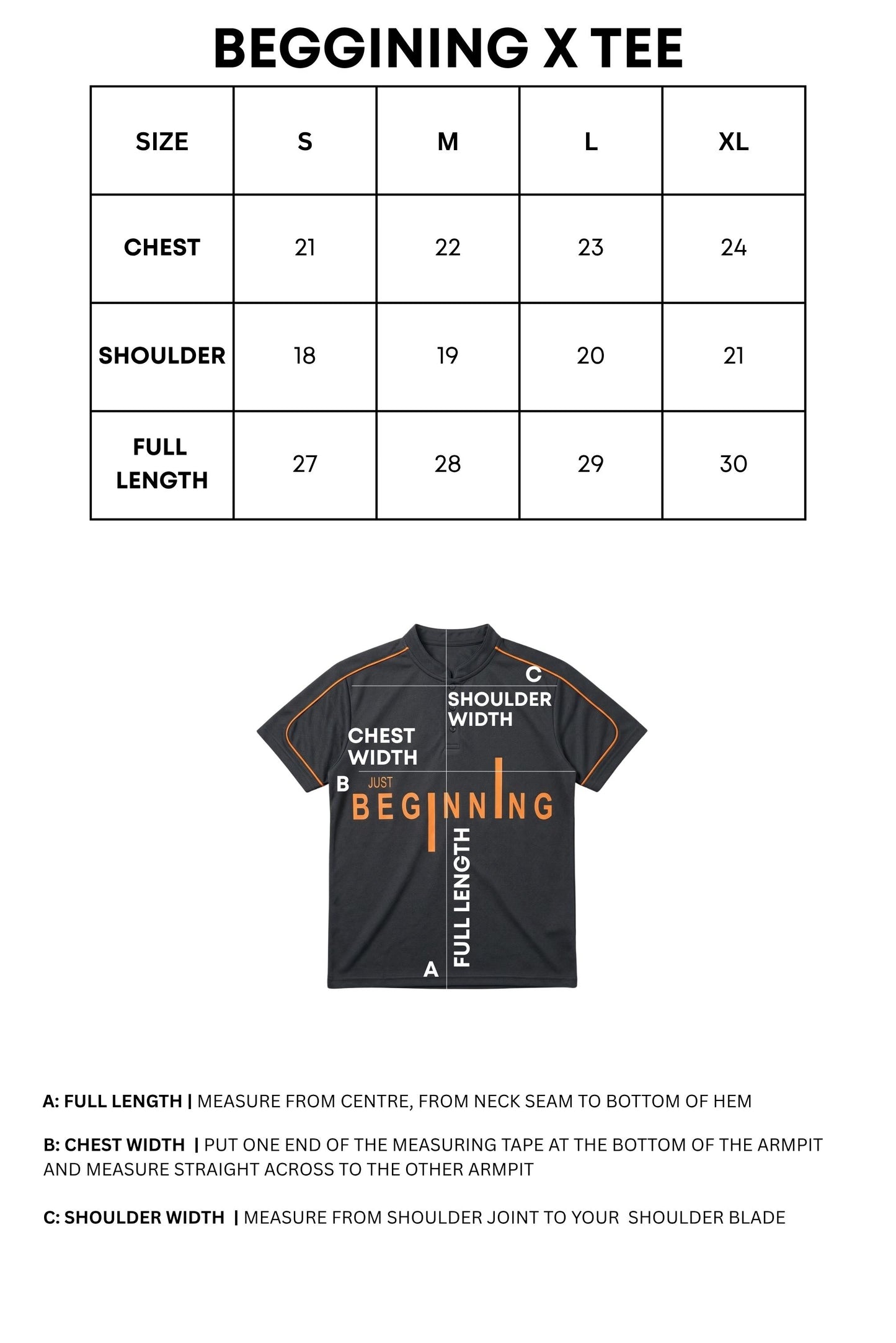 BEGINNING X TEE