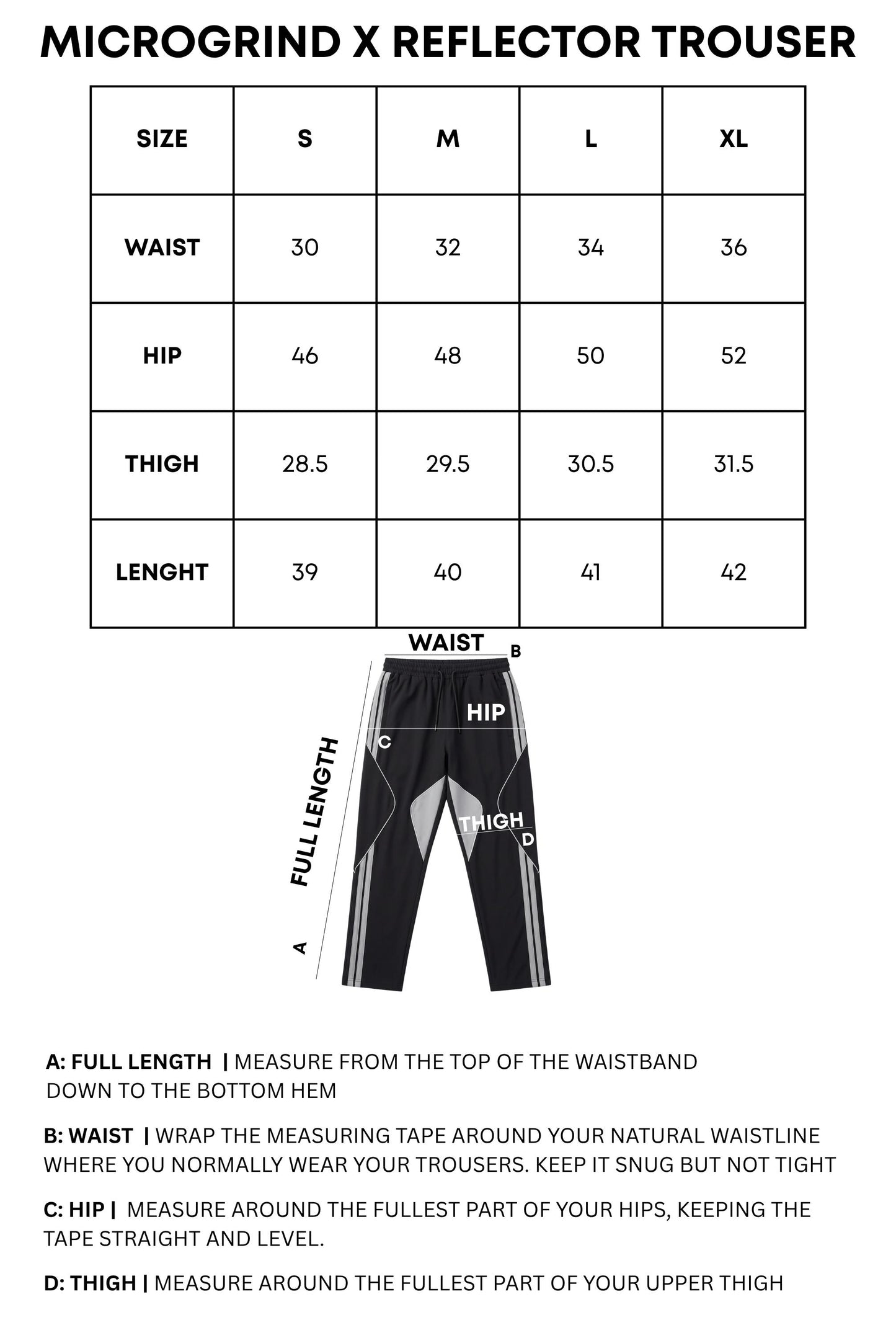 MICROGRIND X REFLECTOR TROUSER