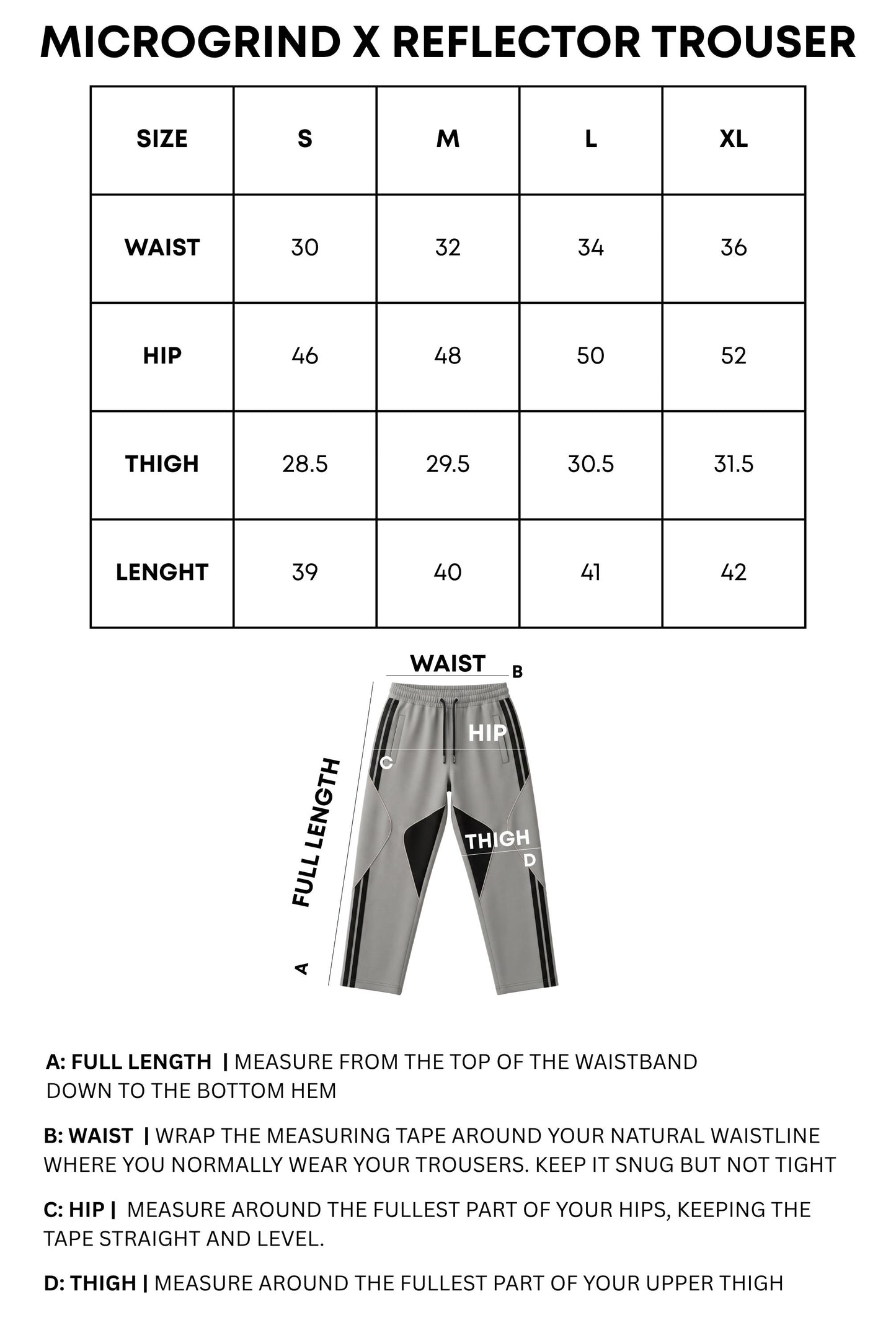 MICROGRIND X REFLECTOR TROUSER